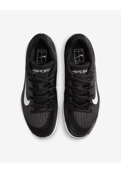 Nike Hq6027-001 Vapor 12 Toprak Kort Kadın Tenis Ayakkabısı Siyah