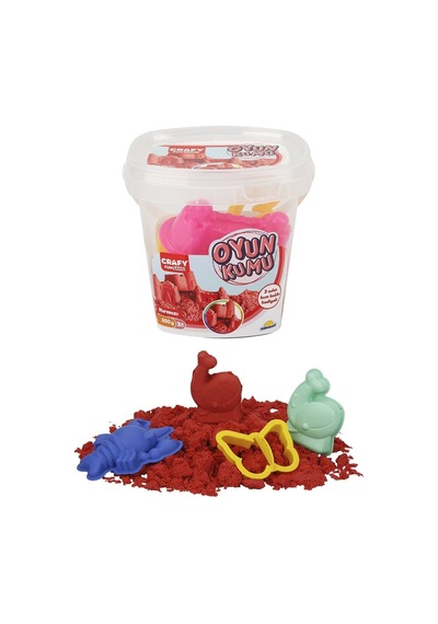Crafy Oyun Kumu Seti Kırmızı 350 G Çok  Renkli