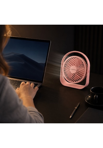Hepu Hp-f11 Usb Şarjlı Sessiz Masaüstü Mini Fan