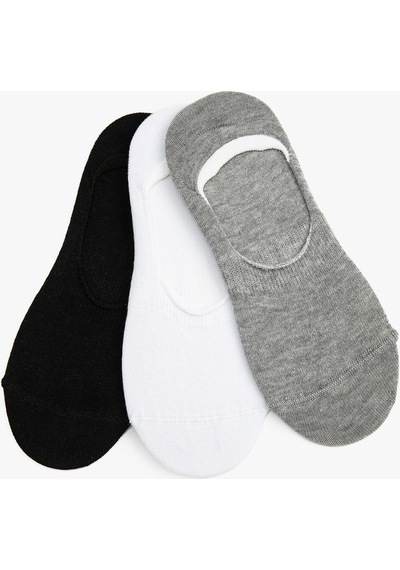 Koton 3'lü Sneaker Çorap Seti Siyah 3sam80065aa Siyah