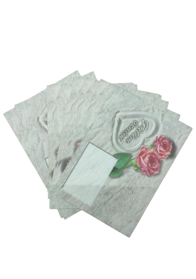 Keskin Color 13x18 Desenli Mektup Zarfı 10'lu Gül-5