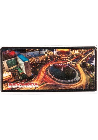 Endonezya Temalı Plaka Magnet