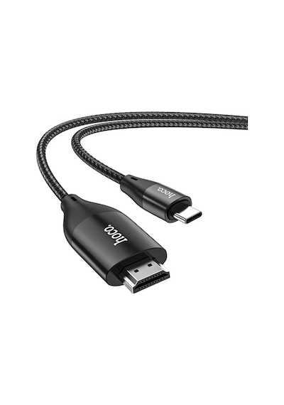 Hoco Ua16 Type-C To Hdmı 4K 30Hz Ses Ve Görüntü Aktarma Kablosu (552035000)-Siyah