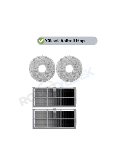 Mova E40 Ultra Uyumlu Mop Ve Hepa Filtre-4 Parça