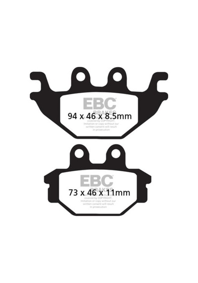 Ebc Fa377hh Yamaha Mt125 / R125 14-21 Sınter Arka Fren Balatası