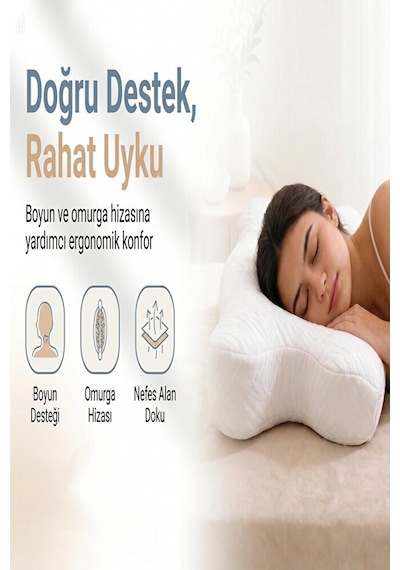 Cilt Dostu Kırışıklık Önlemeye Yardımcı Yüzünüzü Koruyan Güzellik Yastığı Beyaz