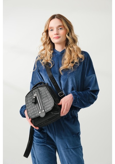 Just Polo Saten Sırt Çantası 4042mh Siyah