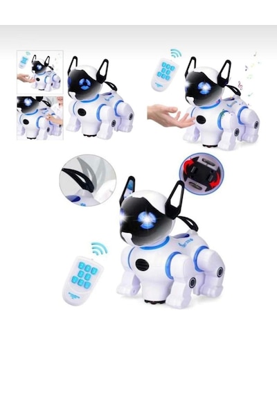 Kumandalı Müzikli, Işıklı, Ses Komutlu, Dans Eden, Hikaye Anlatan Akıllı Robot Oyuncak Köpek
