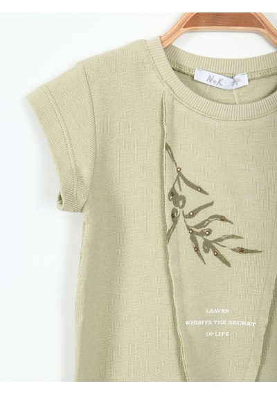Xo Kids Kız Çocuk Tişort 4-8 Yaş 38510 Yeşil