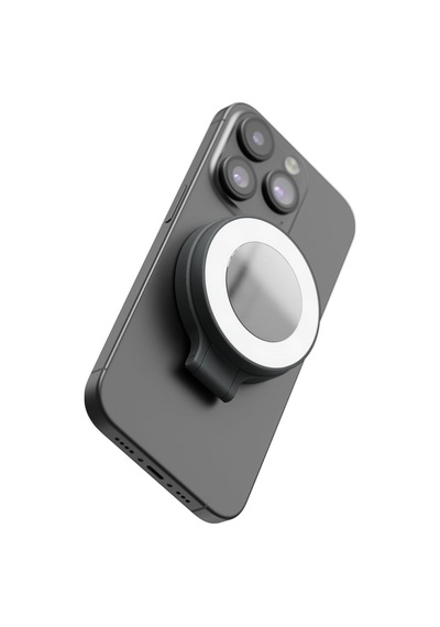 Shiftcam Snappocket Light Led Selfie Ring Işık, 4 Parlaklık Seviyesi, Dahili Batarya, Manyetik Telef Siyah