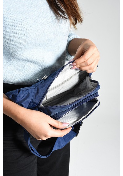 571 Collections Çok Cepli Bel Çantası Unisex Laci Model: 571-7f - Lacivert