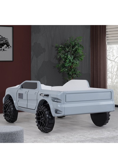 Setaymobilya Arabalı Yatak, Pickup Ledli Arabalı Yatak, 100X190 - Gri Setaymobilya Arabalı Yatak, Pickup Ledli Arabalı Yatak, 100X190 - Gri
