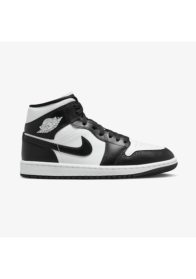 Nike Air Jordan 1 Mid 'panda' Basketbol Ayakkabısı-dv0991-101-sportxoutlet Siyah - Beyaz