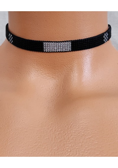 Harmel Jewelry Miyuki Dokuma Choker Siyah