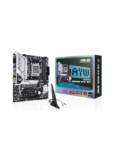 Asus B650m-ayw Wıfı Am5 Anakart + Amd Ryzen 5 9600x Am5 Anakart+işlemci Bundle