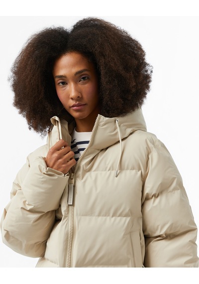 Rains Alta Short Puffer Kadın Krem Montdüz15150