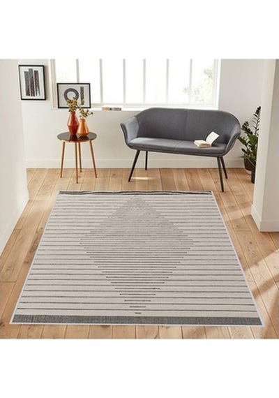 Rovigo Home Dijital Baskı Kaymaz Taban Salon Halısı Rvg1213 Çok Renkli