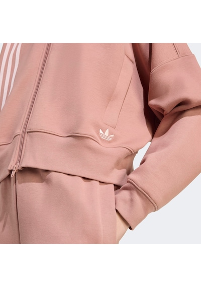 Adidas 3 Stripes Zipup Kadın Kahverengi Sweatshirtjw3609 Pembe