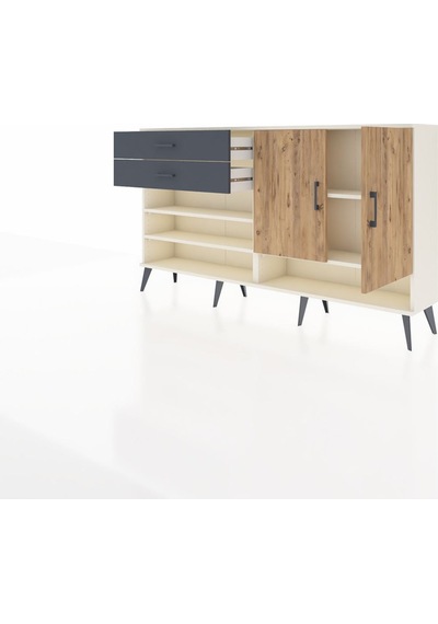 Arges Konsol 4 Raflı 2 Çekmeceli 2 Kapaklı 176x30x99 Aytaşı-çam/a Aytaşı-çam/antrasit Arges Konsol 4 Raflı 2 Çekmeceli 2 Kapaklı 176x30x99 Aytaşı-çam/a Aytaşı-çam/antrasit