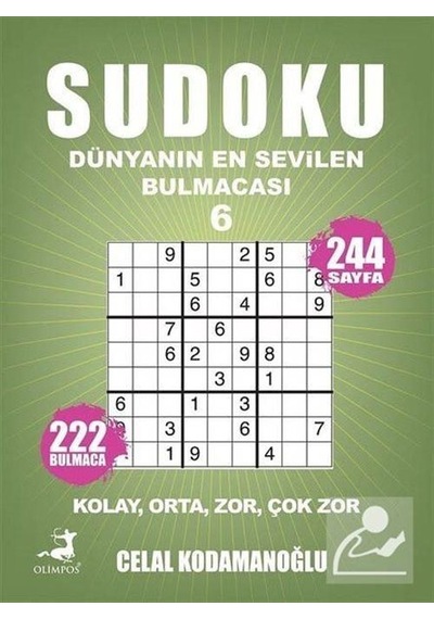 Sudoku Kolay Orta Zor Çok Zor 6 - Celal Kodamanoğlu