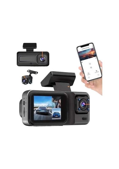 Dvr Araç İçi Kamera Ön Ve İç Kamera 2 İnç Ekranlı Çift Kamera 09890104