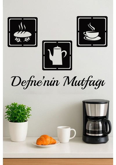 3 Lü Kişiye Özel İsimli Mutfak İçin Tablo Mutfak Duvar Dekoru Ekmek Fincan Çaydanlık Siyah - 753533869 Siyah 3 Lü Kişiye Özel İsimli Mutfak İçin Tablo Mutfak Duvar Dekoru Ekmek Fincan Çaydanlık Siyah - 753533869 Siyah