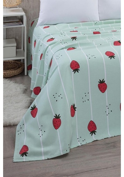 Çarşafı Lastikli Tek Kişilik Pike Yatak Örtüsü 170 X 230 Beyaz
