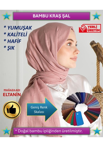 Bambu Şal Tesettür, Pamuklu, Hafif, Rahat, Şık, Yüksek Kalite, Hijab, Shawl, Original, Lux Mavi