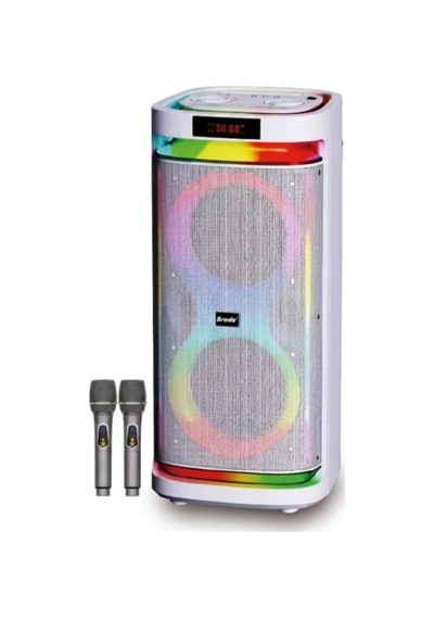 Bts-2407 75w Çift Mikrofonlu Rgb İşikli Taşinabilir Tws Kablosuz Parti Hopörlör
