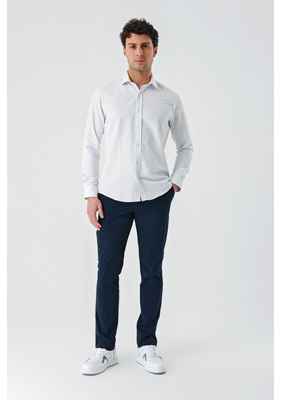 İmza Mavi Uzun Kollu Desenli Armürlü Cepsiz Pamuklu Klasik Slim Fit Dar Kesim Gömlek 1004240189-mavi Mavi İmza Mavi Uzun Kollu Desenli Armürlü Cepsiz Pamuklu Klasik Slim Fit Dar Kesim Gömlek 1004240189-mavi Mavi