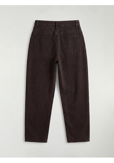Lcw Modest Kahverengi Barrel Fit Kadın Jean Pantolon