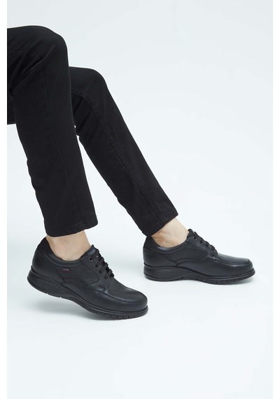 Callaghan Erkek Hakiki Deri Siyah Casual Ayakkabı 618 12700 Erk Ayk Y23 Negro Siyah