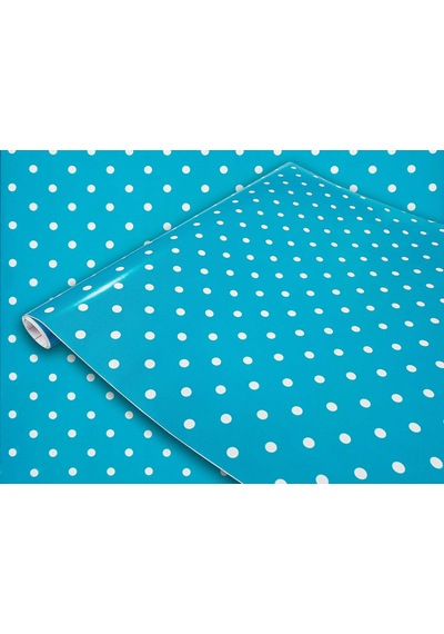 D-c-fix 276-0628 Turkuaz Puantiye Dekoratif Yapışkanlı Folyo 45 Cm X 2 Mt