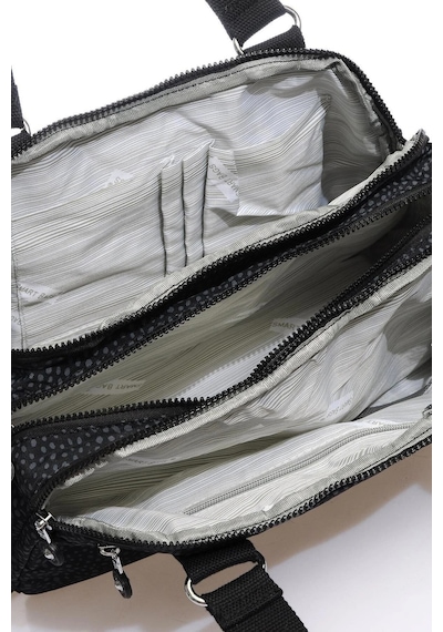 Smart Bags Orta Boy Çok Cepli Su Geçirmez Hafif Krınkıl Kumaş Kadın Omuz Çantası Lacivert