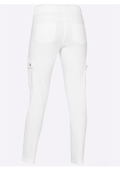 Bulalgiy Kadın Beyaz Kargo Pantolon - Bga451916 Beyaz