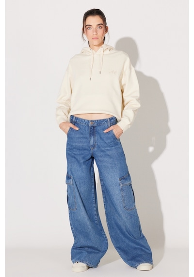 Lee Loose Fit Geniş Kesim Normal Bel Açık Mavi Esnek Cargo Slouch Jean Denim Kot Pantolon L34NHLD67 Mavi