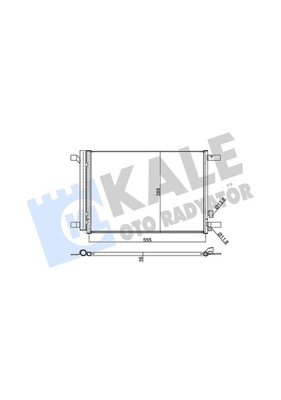 Kale 354020 Klima Radyatörü Kondanser - Audi A3 2017- 1.5 Tfsi 5q0816411bf