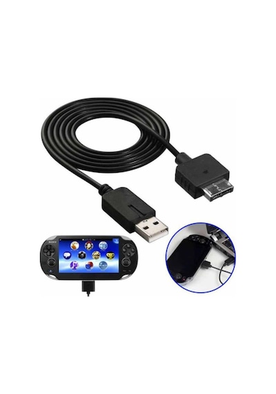 Ps Vita Şarj Ve Data Kablosu Vita Şarj Kablosu Vita Kablo 1000 Model Fat Kasa Uyumlu