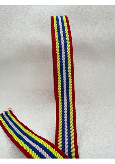 3 Cm Çizgili Şerit-5 Metre- Renkli -1