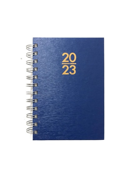 2023 Spiralli 12x17 Günlük Ajanda Lacivert