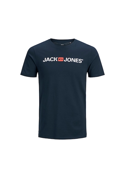 Jack & Jones Jack&Jones Sıfır Yaka Büyük Beden Lacivert Erkek T Shirt 12184987 001
