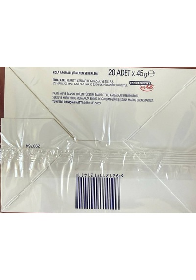 İncredible Chew Kola Aramalı Çiğnenen Şekerleme 45 G 20 Adetli