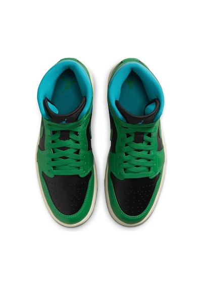 Nike Jordan Air 1 Mid Unisex Spor Ayakkabısı Bq6472-033 Yeşil-siyah Mavi Yeşil-siyah Mavi