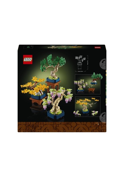 Botanicals Mini Bonsai Ağaçları 10373 Bitki Tutkunu Yetişkinler İçin Ginkgo, Wisteria Ve Siyah Çam Ağaçlarından Oluşan Dekoratif Bitki Modeli, Yaratıcı Hediye Fikri 709 Parça