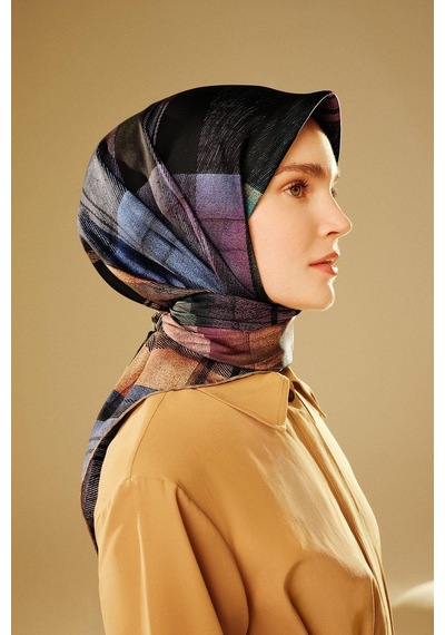 Armine Sura İpek Eşarp -2025/2026 -9424d 31 Siyah