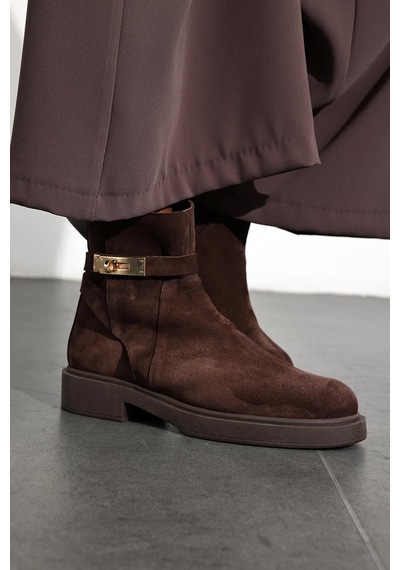 5in1Canpolat Kahverengi Klasik Binici Bot 22391