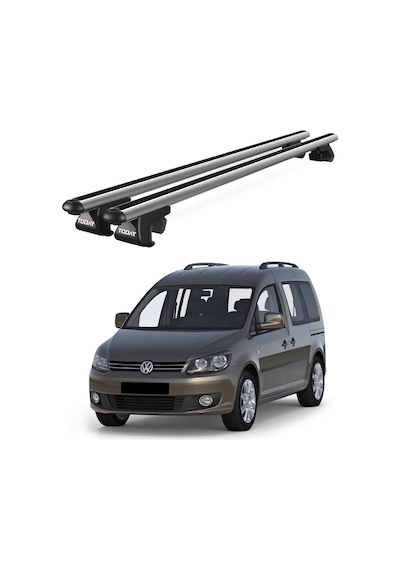 Venüs Volkswagen Caddy Life 5d 2004-2015 Uyumlu Gri Ara Atkı Port Bagaj Tavan Barı