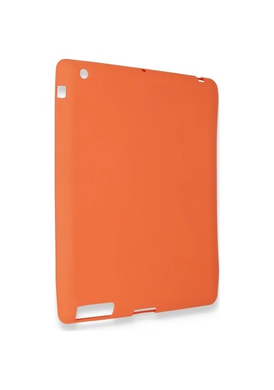 Apple İpad 4 9.7 Kılıf Evo Tablet Silikon - Turuncu Arka Kapak
