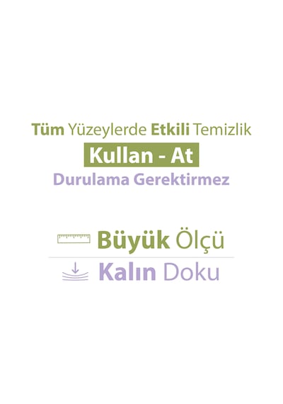 Turco Doğadan Pratik Yüzey Temizlik Havlusu Lavanta 100 Yaprak