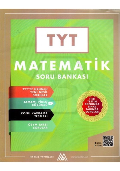 Marsis Yayınları Tyt Matematik Soru Bankası P-213020
